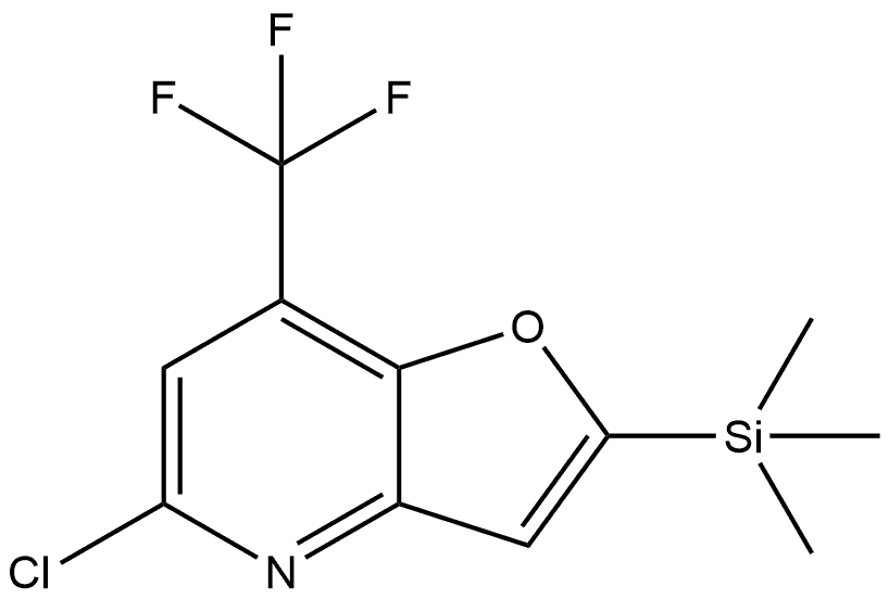5-Chloro-7-(trifluoromethyl)-2-(trimethylsilyl)furo[3,2-b]pyridine Structure