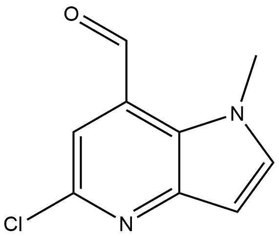 5-氯-1-甲基-1H-吡咯并[3,2-B]吡啶-7-甲醛,2983842-01-7,结构式