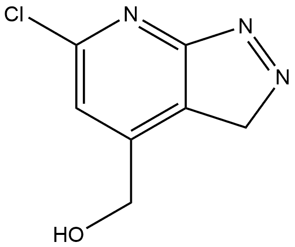 (6-Chloro-3H-pyrazolo[3,4-b]pyridin-4-yl)methanol 化学構造式