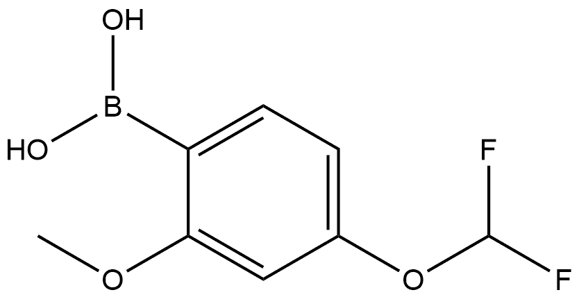 (4-(Difluoromethoxy)-2-methoxyphenyl)boronic acid Struktur