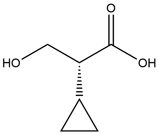 (R)-2-Cyclopropyl-3-hydroxypropanoic acid Struktur
