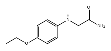 Acetamide, 2-[(4-ethoxyphenyl)amino]- 化学構造式