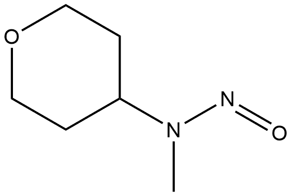 Methyl(tetrahydro-2H-pyran-4-yl)nitrosamine Struktur