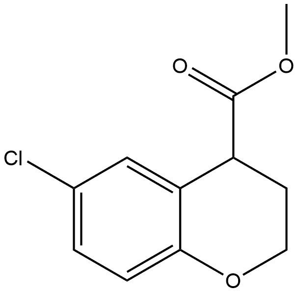 methyl 6-chlorochromane-4-carboxylate 结构式