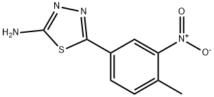 5-(4-methyl-3-nitrophenyl)-1,3,4-thiadiazol-2-amine Structure