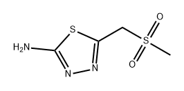 5-((甲磺酰基)甲基)-1,3,4-噻二唑-2-胺, 299933-56-5, 结构式