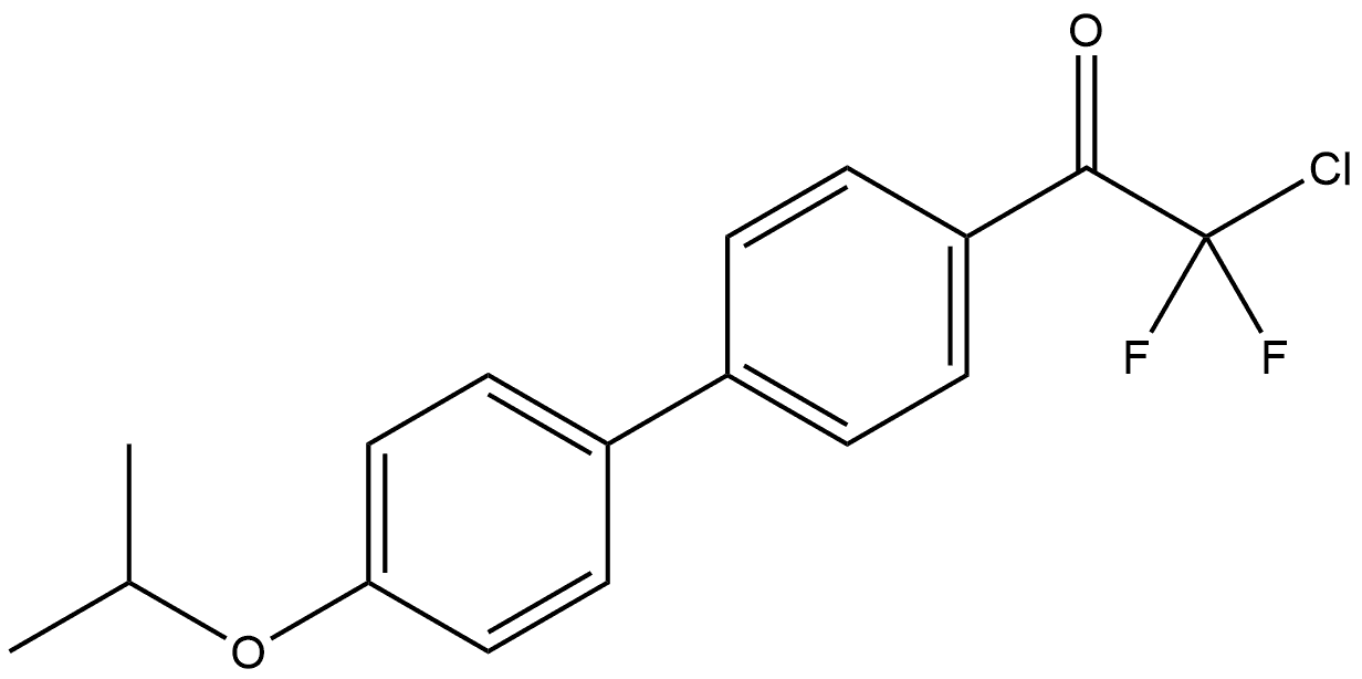 2-chloro-2,2-difluoro-1-(4'-isopropoxy-[1,1'-biphenyl]-4-yl)ethanone Structure