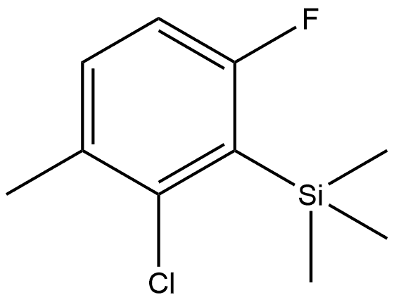 (2-chloro-6-fluoro-3-methylphenyl)trimethylsilane Structure