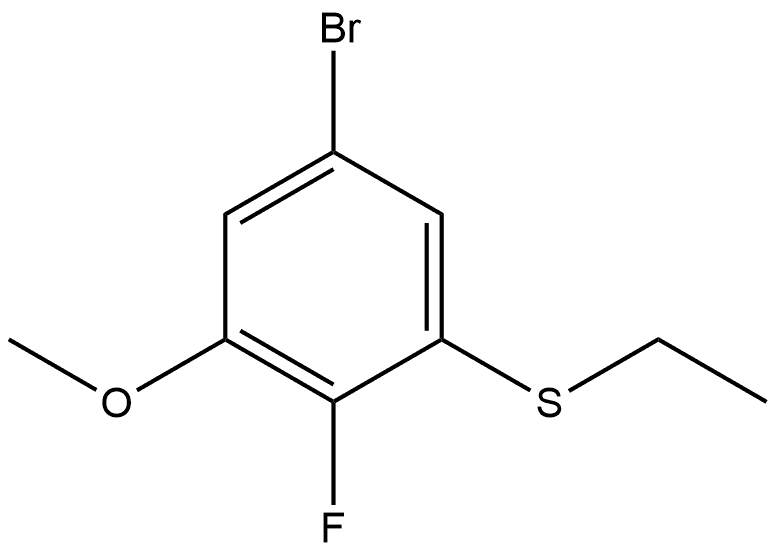 (5-bromo-2-fluoro-3-methoxyphenyl)(ethyl)sulfane Struktur