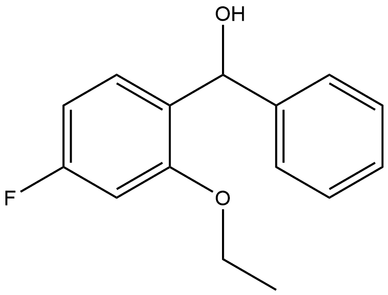 (2-ethoxy-4-fluorophenyl)(phenyl)methanol Struktur