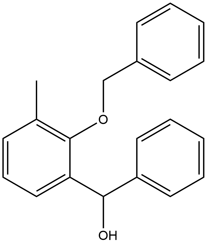 (2-(benzyloxy)-3-methylphenyl)(phenyl)methanol Structure