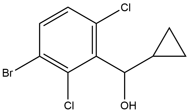 (3-bromo-2,6-dichlorophenyl)(cyclopropyl)methanol Structure