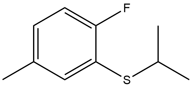 (2-fluoro-5-methylphenyl)(isopropyl)sulfane 结构式