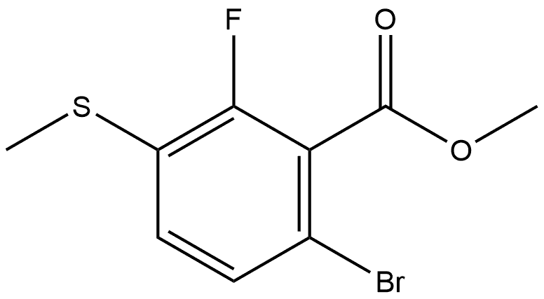 Methyl 6-bromo-2-fluoro-3-(methylthio)benzoate Structure