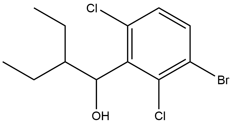 1-(3-bromo-2,6-dichlorophenyl)-2-ethylbutan-1-ol Structure