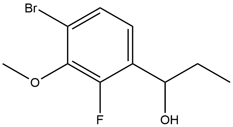 1-(4-bromo-2-fluoro-3-methoxyphenyl)propan-1-ol,3002495-32-8,结构式