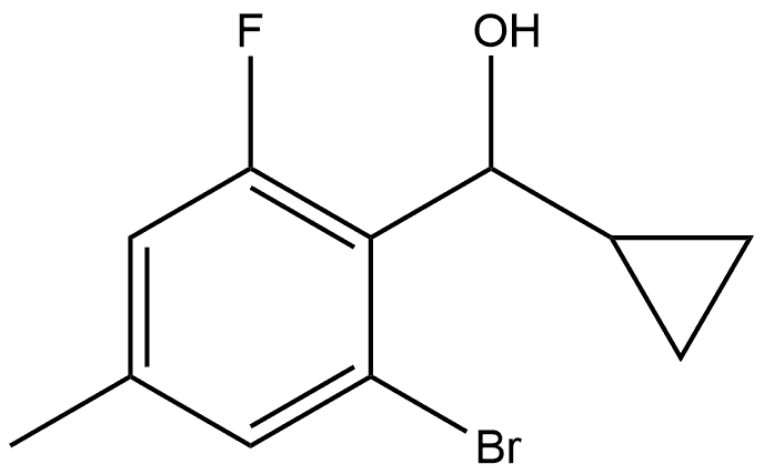 (2-bromo-6-fluoro-4-methylphenyl)(cyclopropyl)methanol|