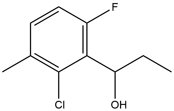 1-(2-chloro-6-fluoro-3-methylphenyl)propan-1-ol Structure