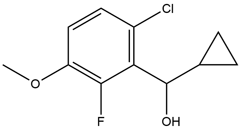 (6-chloro-2-fluoro-3-methoxyphenyl)(cyclopropyl)methanol Structure