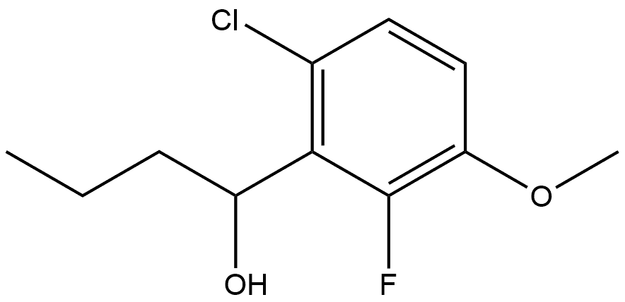 1-(6-chloro-2-fluoro-3-methoxyphenyl)butan-1-ol Structure