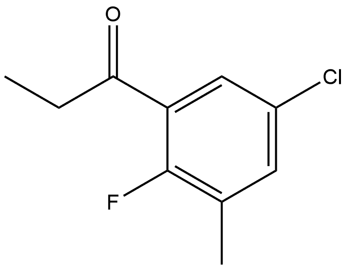 1-(5-chloro-2-fluoro-3-methylphenyl)propan-1-one Structure