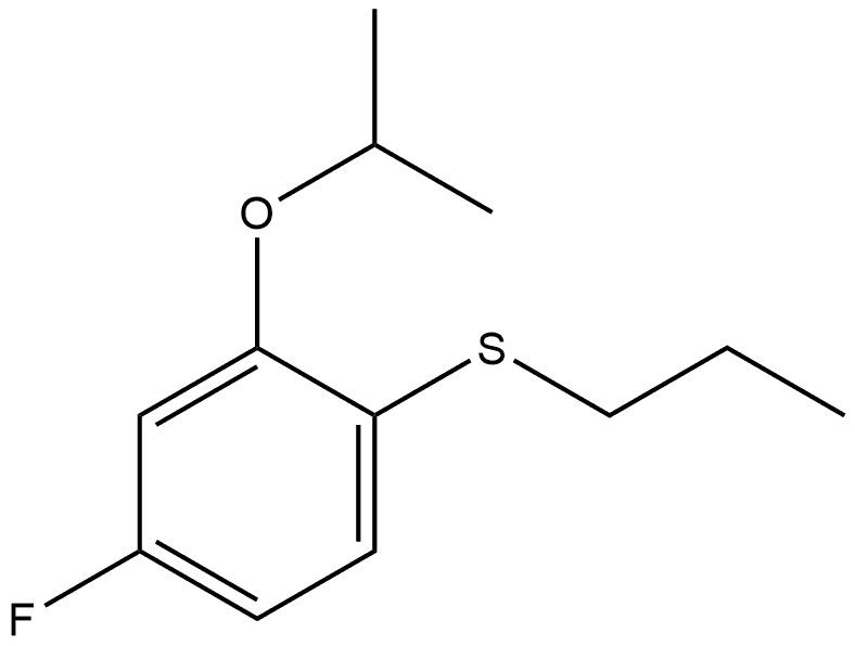 (4-fluoro-2-isopropoxyphenyl)(propyl)sulfane,3002523-84-1,结构式