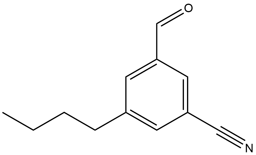 3-butyl-5-formylbenzonitrile 结构式