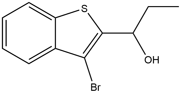 1-(3-bromobenzo[b]thiophen-2-yl)propan-1-ol Structure