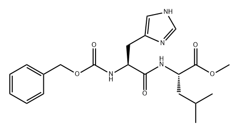 L-Leucine, N-[N-[(phenylmethoxy)carbonyl]-L-histidyl]-, methyl ester (9CI) Struktur