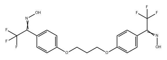 Ethanone, 1,1'-[1,3-propanediylbis(oxy-4,1-phenylene)]bis[2,2,2-trifluoro-, dioxime (9CI) Structure