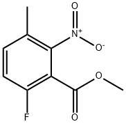 Benzoic acid, 6-fluoro-3-methyl-2-nitro-, methyl ester Structure