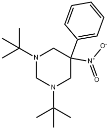 1,3-Di-tert-butyl-5-nitro-5-phenyl-1,3-diazinane Structure