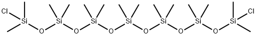 Heptasiloxane, 1,13-dichloro-1,1,3,3,5,5,7,7,9,9,11,11,13,13-tetradecamethyl- Structure