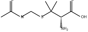 D-Valine, 3-[[(acetylamino)methyl]thio]- 结构式