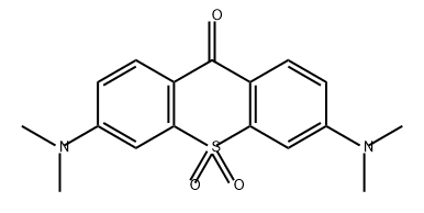 9H-Thioxanthen-9-one, 3,6-bis(dimethylamino)-, 10,10-dioxide 化学構造式
