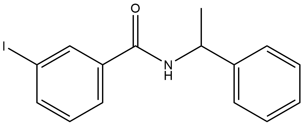 3-Iodo-N-(1-phenylethyl)benzamide Structure
