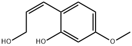 2-[(Z)-3-Hydroxy-1-propenyl]-5-methoxyphenol 化学構造式