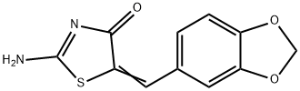 5-(Benzo[d][1,3]dioxol-5-ylmethylene)-2-iminothiazolidin-4-one Structure