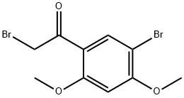 2-溴-1-(5-溴-2,4-二甲氧基苯基)乙酮,30095-57-9,结构式