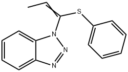 1-[1-(Phenylsulfanyl)prop-1-en-1-yl]-1H-1,2,3-benzotriazole|