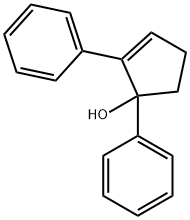 2-Cyclopenten-1-ol, 1,2-diphenyl- Structure