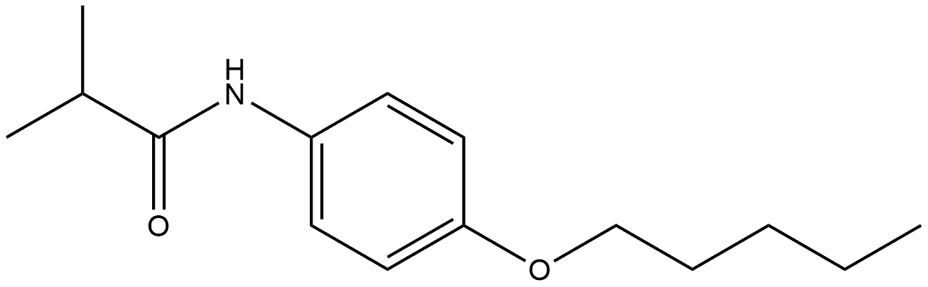 2-Methyl-N-[4-(pentyloxy)phenyl]propanamide Structure