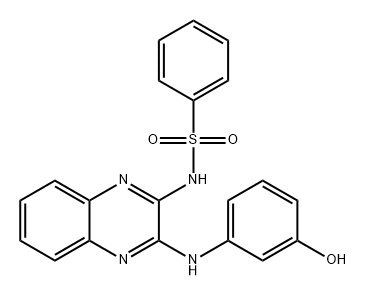 Benzenesulfonamide, N-[3-[(3-hydroxyphenyl)amino]-2-quinoxalinyl]-|化合物 HIV-IN-6