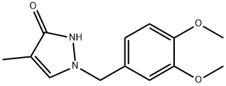 1-[(3,4-Dimethoxyphenyl)methyl]-4-methyl-1H-pyrazol-3-ol Structure