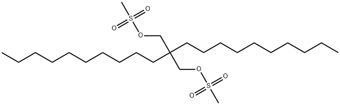 2-Decyl-2-[(methanesulfonyloxy)methyl]dodecyl methanesulfonate Structure