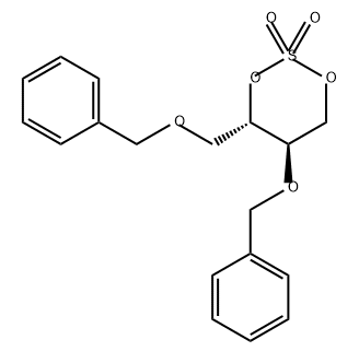 1,3,2-Dioxathiane, 5-(phenylmethoxy)-4-[(phenylmethoxy)methyl]-, 2,2-dioxide, (4S,5R)- Structure