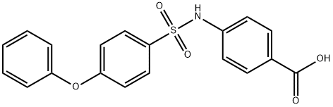 4-([(4-PHENOXYPHENYL)SULFONYL]AMINO)BENZOIC ACID, 302603-63-0, 结构式