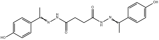 N'1,N'4-bis[1-(4-hydroxyphenyl)ethylidene]succinohydrazide 结构式