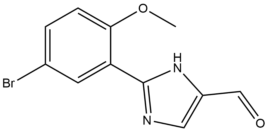 2-(5-Bromo-2-methoxyphenyl)-1H-imidazole-5-carbaldehyde Structure