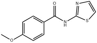 4-Methoxy-N-2-thiazolylbenzamide 化学構造式